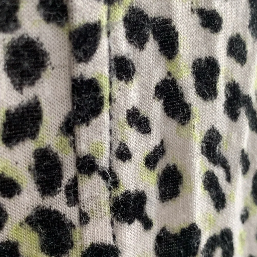 LIVERPOOL Women’s Black and White Animal Print Short Sleeve Blouse Top Size: XL